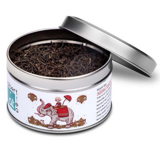 Srebrna puszka herbaty Assam Albert Tea 50g